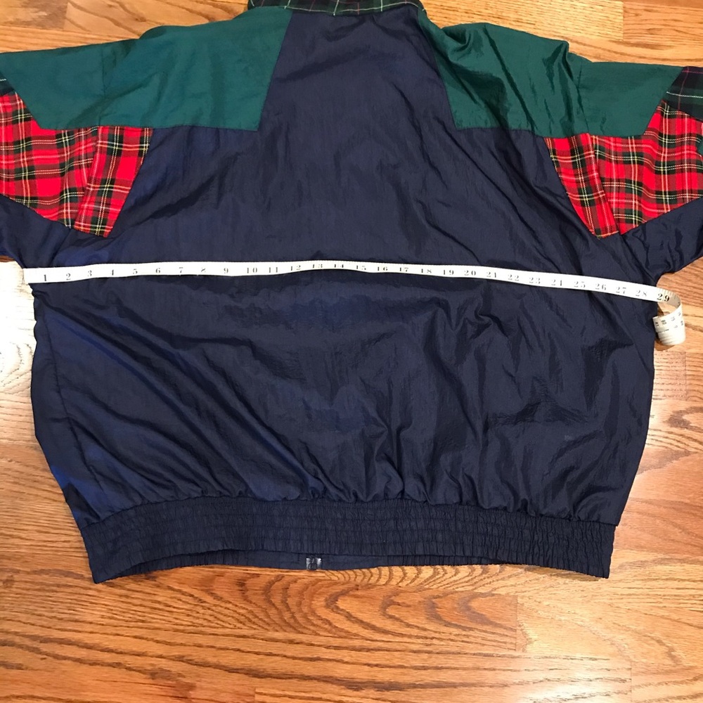 Plaid Patchwork Windbreaker Track Suit. Vintage W… - image 5